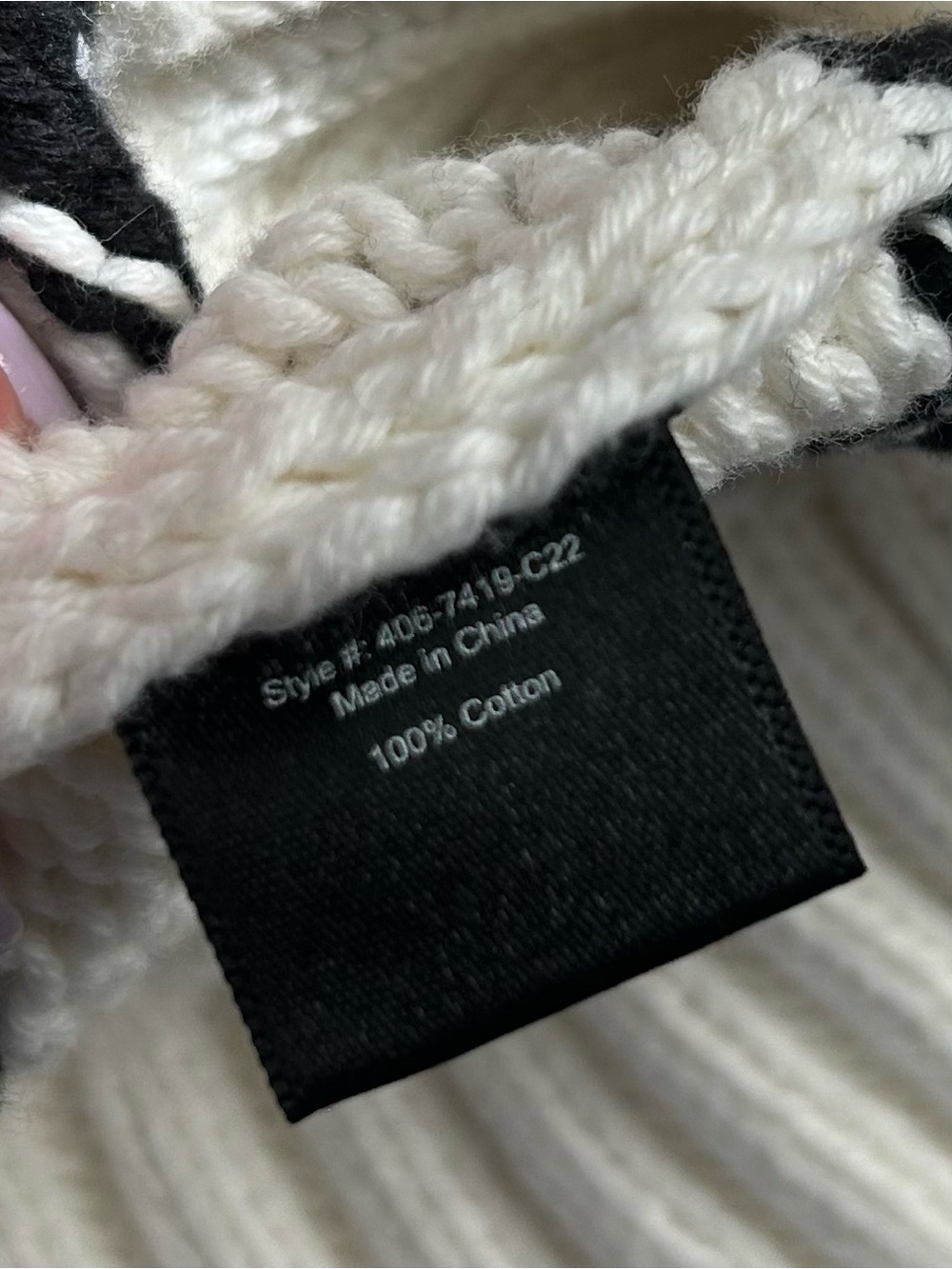 Jenni Kayne Chloe Striped 100% Cotton Crewneck Sweater Ivory Black NWT - Picture 8 of 14